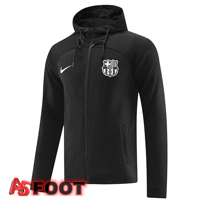 Veste A Capuche FC Barcelone Noir 2022/2023