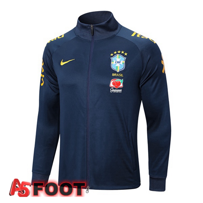 Veste De Foot Bresil Bleu Royal 2022/2023