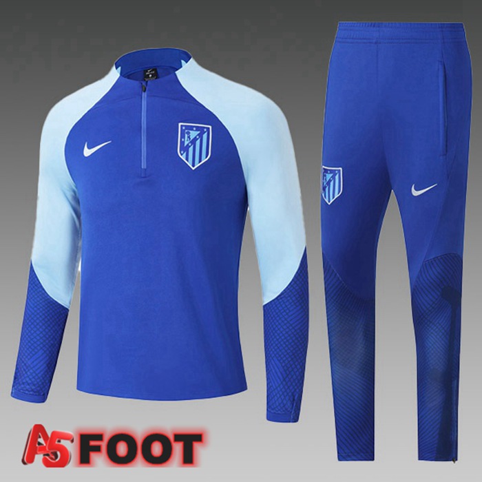 Ensemble Survetement De Foot Atletico Madrid Enfant Bleu 2022/2023