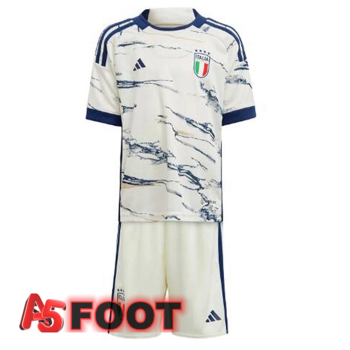 Maillot De Foot Italie Enfant Exterieur Blanc 2023/2024