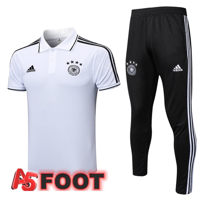 Ensemble Polo Allemagne + Pantalon Blanc 2023/2024