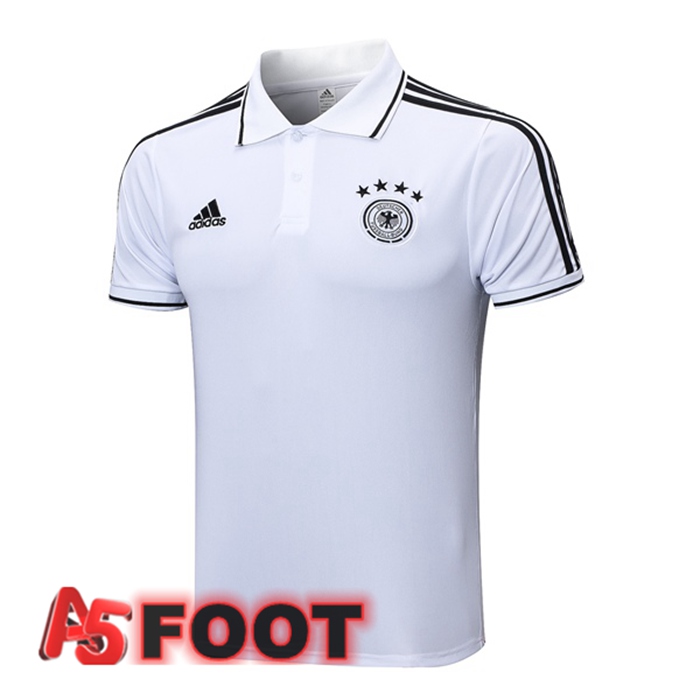 Polo Foot Allemagne Blanc 2023/2024