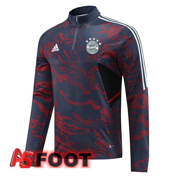 Training Sweatshirt Bayern Munich Rouge Noir 2023/2024
