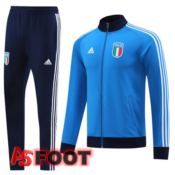 Ensemble Veste Survetement De Foot Italie Bleu 2023/2024