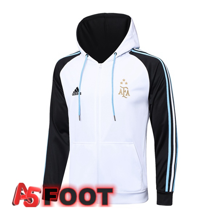 Veste A Capuche Argentine Blanc 2023/2024