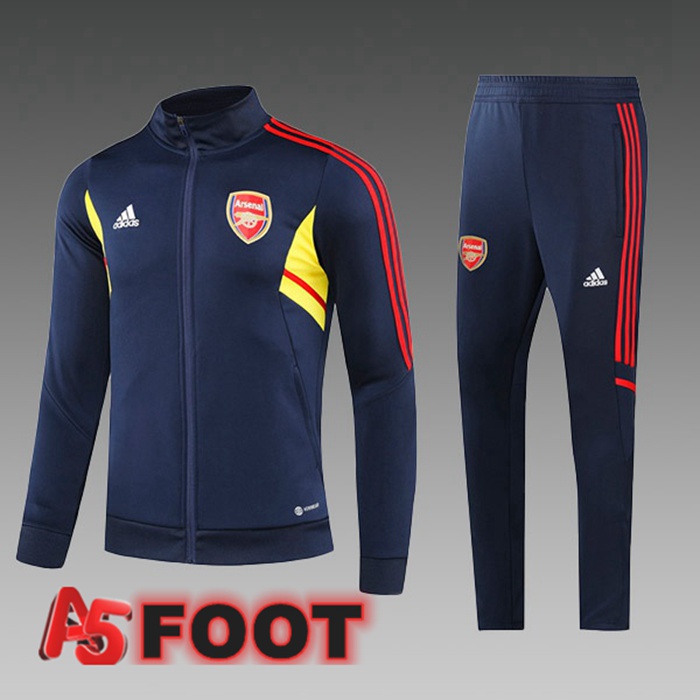 Ensemble Veste Survetement De Foot Arsenal Enfant Noir 2023/2024