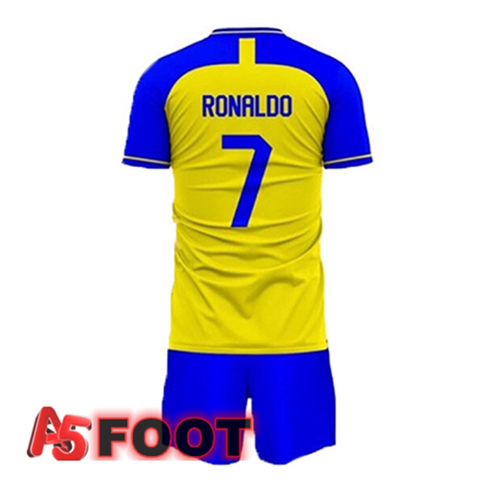 Maillot De Foot Al-Nassr FC (RONALDO 7) Enfant Domicile Jaune 2022/2023