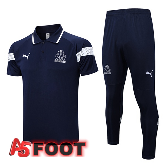 Ensemble Polo Marseille OM + Pantalon Bleu Royal 2023/2024