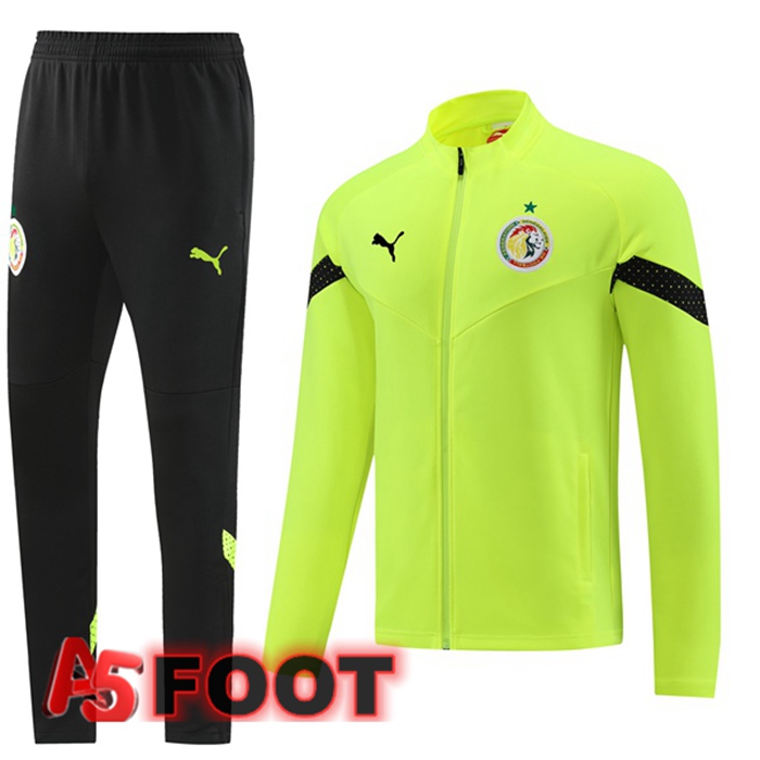 Ensemble Veste Survetement De Foot Sénégal Vert 2023/2024