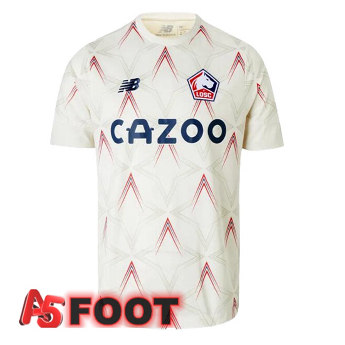 Maillot De Foot Lille OSC Quatrieme Blanc 2022/2023