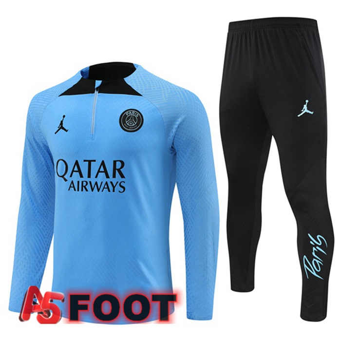Ensemble Survetement De Foot Paris PSG Bleu 2023/2024
