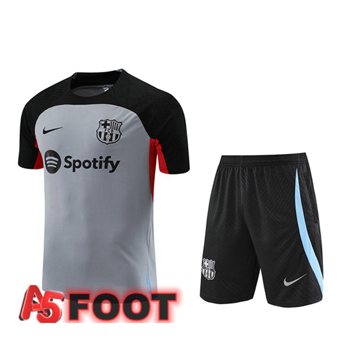 Training T-Shirts FC Barcelone + Shorts Gris 2023/2024