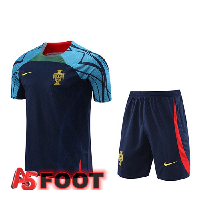Training T-Shirts Portugal + Shorts Noir 2023/2024