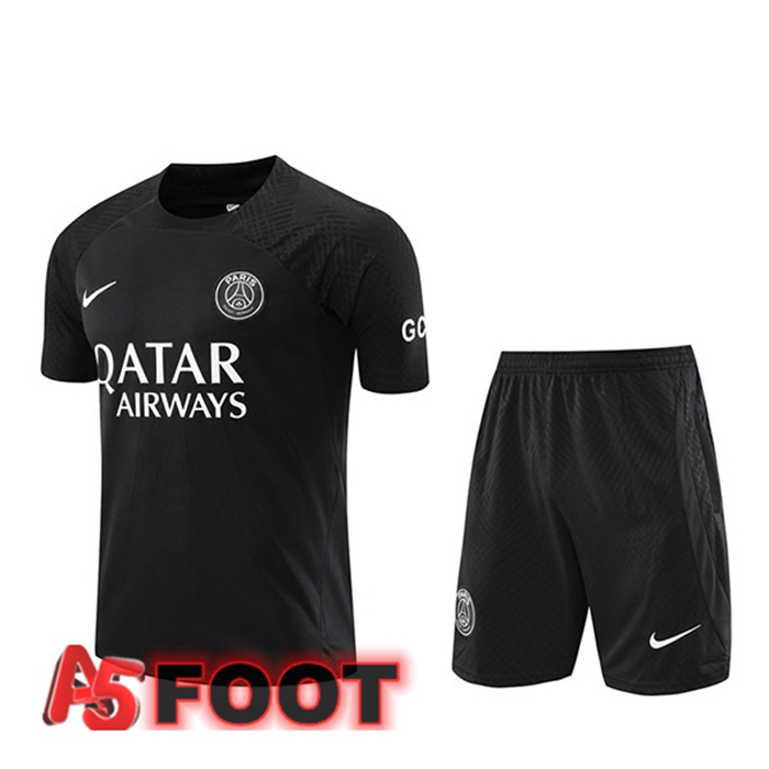 Training T-Shirts Paris PSG + Shorts Noir 2023/2024