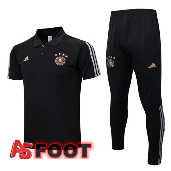 Ensemble Polo Allemagne + Pantalon Noir 2023/2024