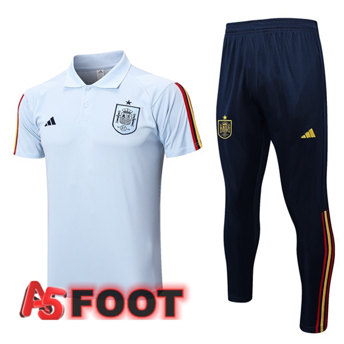 Ensemble Polo Espagne + Pantalon Bleu 2023/2024