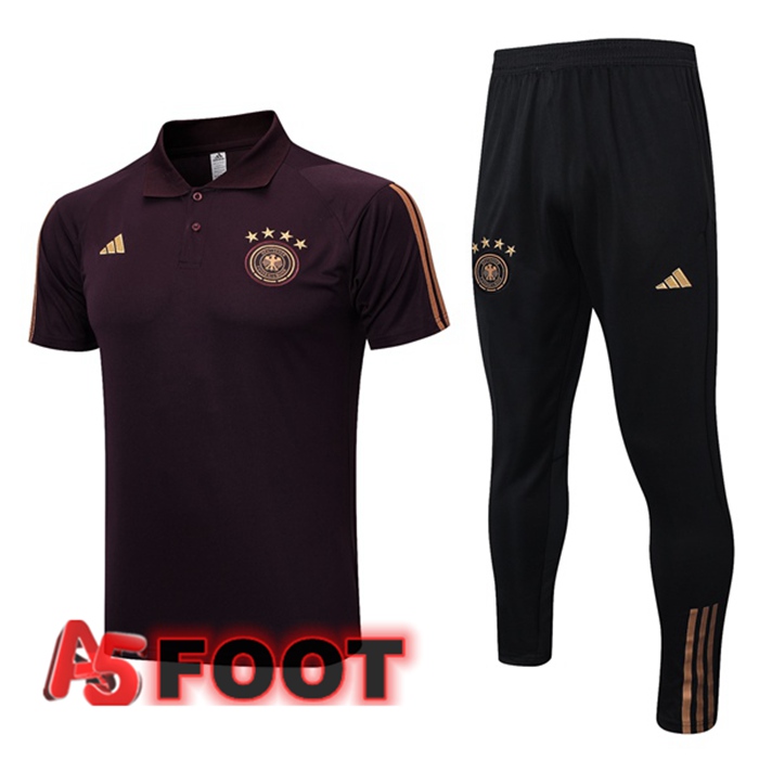 Ensemble Polo Allemagne + Pantalon Marron 2023/2024