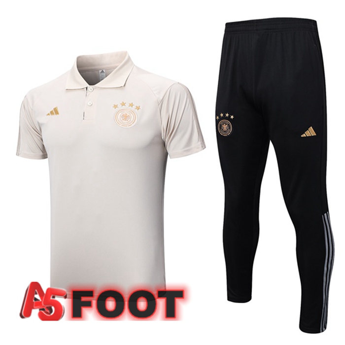 Ensemble Polo Allemagne + Pantalon Jaune 2023/2024