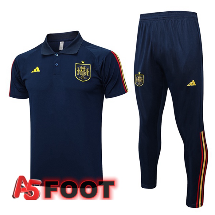 Ensemble Polo Espagne + Pantalon Bleu Royal 2023/2024