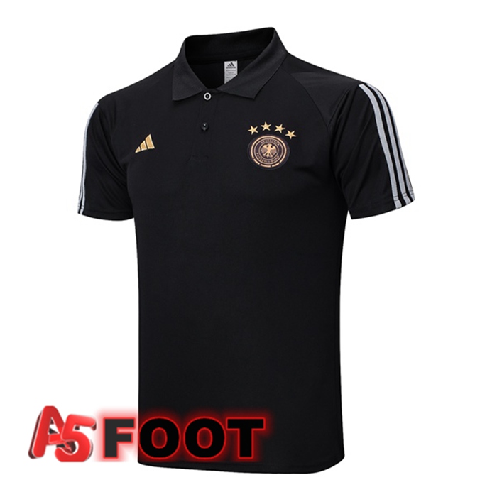 Polo Foot Allemagne Noir 2023/2024