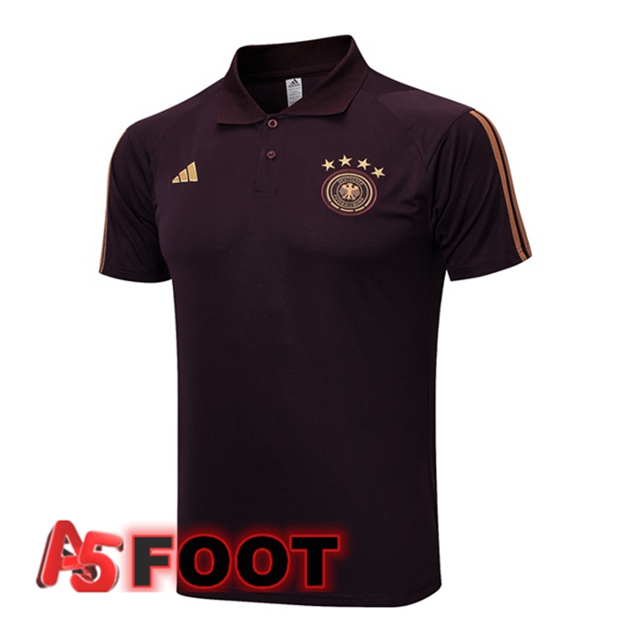 Polo Foot Allemagne Marron 2023/2024
