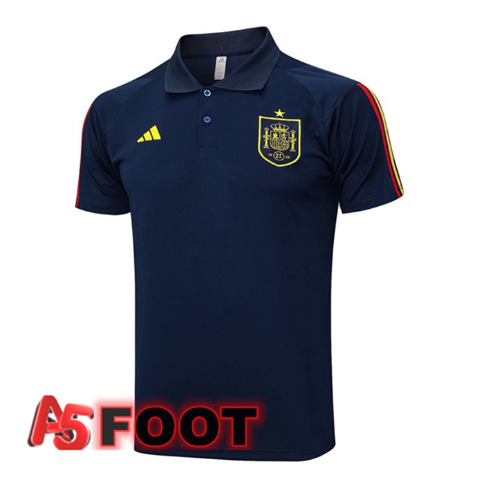 Polo Foot Espagne Bleu Royal 2023/2024