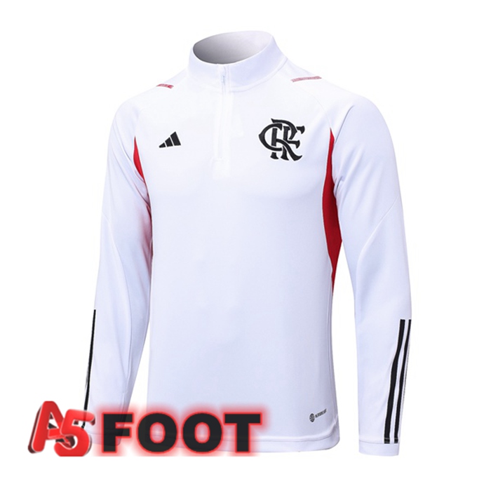 Training Sweatshirt Flamengo Blanc 2023/2024