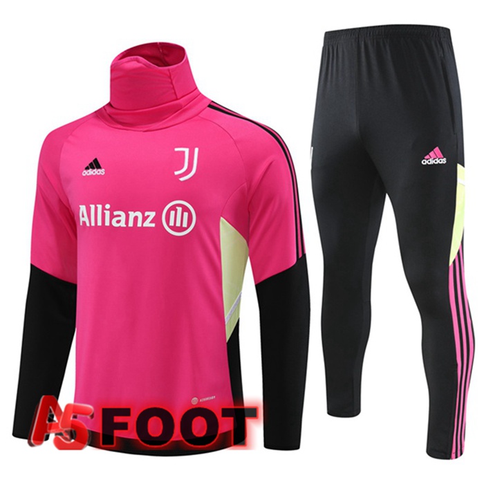 Ensemble Survetement de Foot Juventus Col Haut Rouge 2023/2024