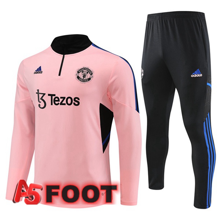 Ensemble Survetement de Foot Manchester United Rose 2023/2024