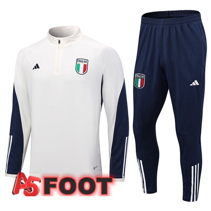 Ensemble Survetement de Foot Italie Blanc 2023/2024