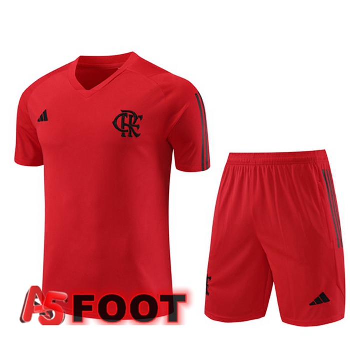 Training T-Shirts Flamengo + Shorts Rouge 2023/2024