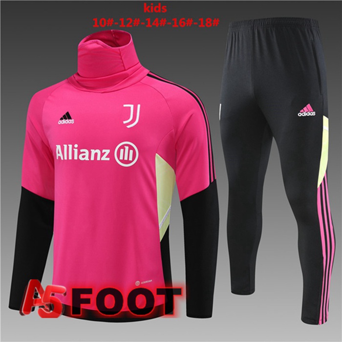 Ensemble Survetement de Foot Juventus Col Haut Enfant Rouge 2023/2024