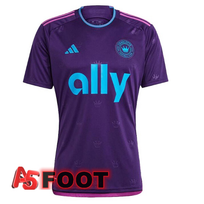 Maillot De Foot Charlotte FC Exterieur Pourpre 2023/2024