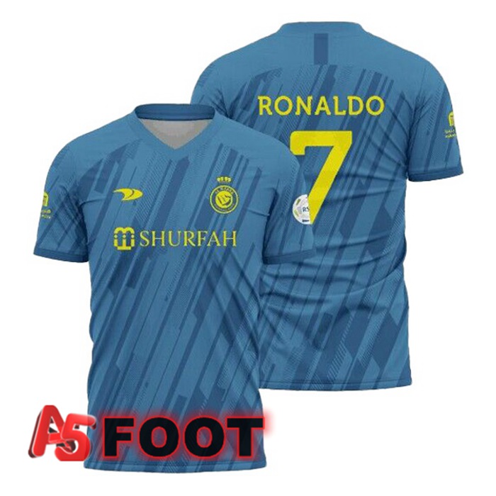 Maillot De Foot Al-Nassr FC (RONALDO 7) Exterieur Bleu 2022/2023
