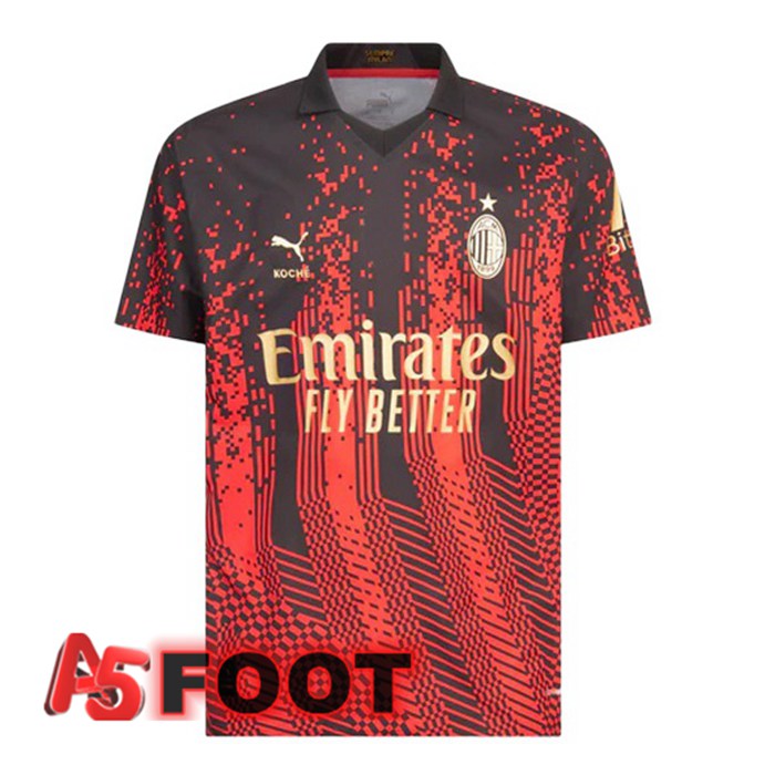 Maillot De Foot AC Milan Quatrieme Rouge Noir 2022/2023
