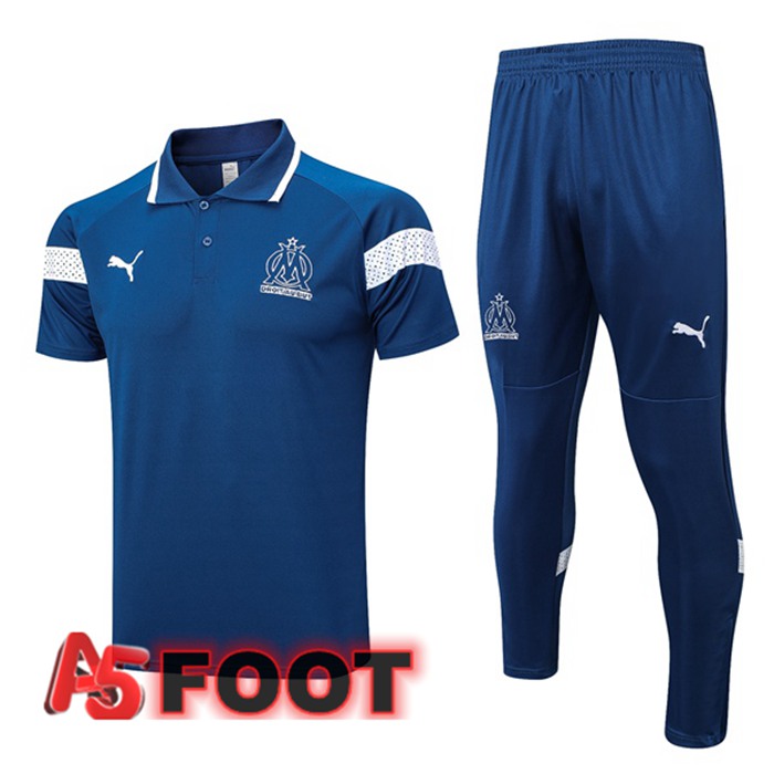 Ensemble Polo Marseille OM + Pantalon Bleu 2023/2024