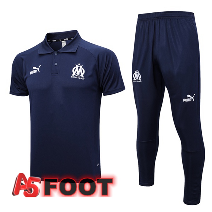 Ensemble Polo Marseille OM + Pantalon Bleu Royal 2023/2024