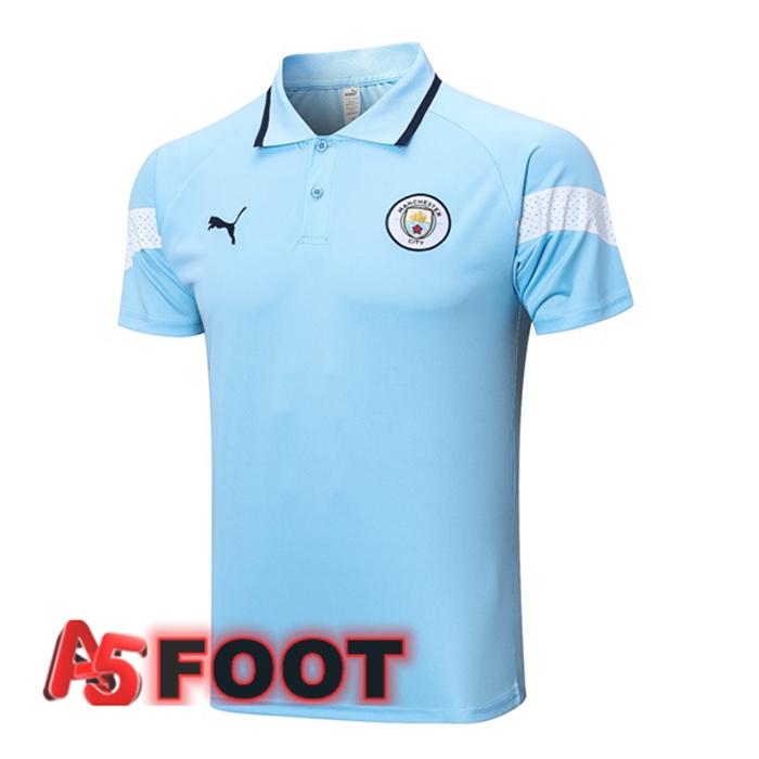 Polo Foot Manchester City Bleu 2023/2024