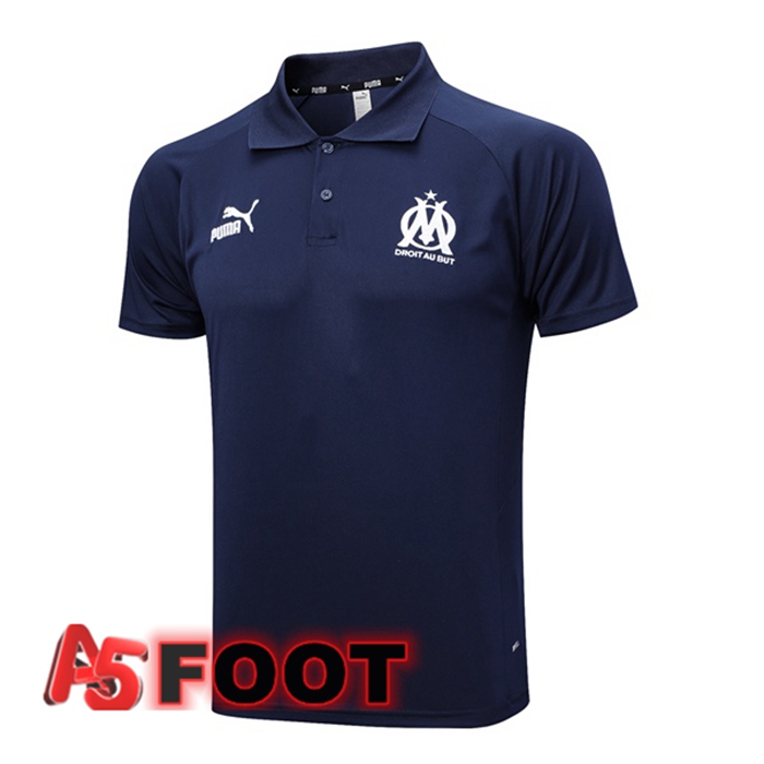 Polo Foot Marseille OM Bleu Royal 2023/2024