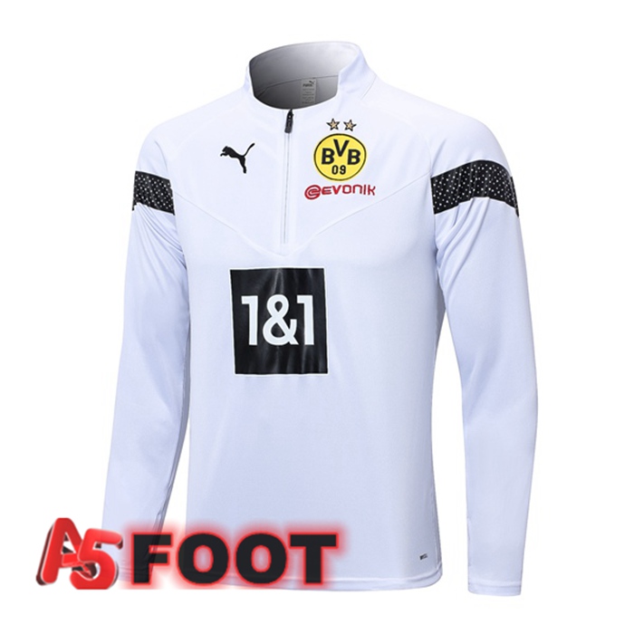 Training Sweatshirt Dortmund BVB Blanc 2023/2024