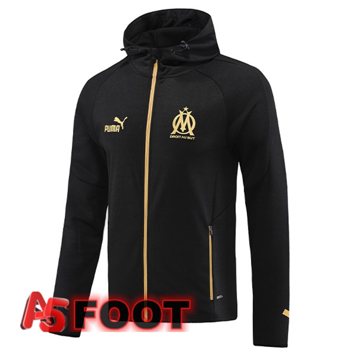 Veste A Capuche Marseille OM Noir 2023/2024