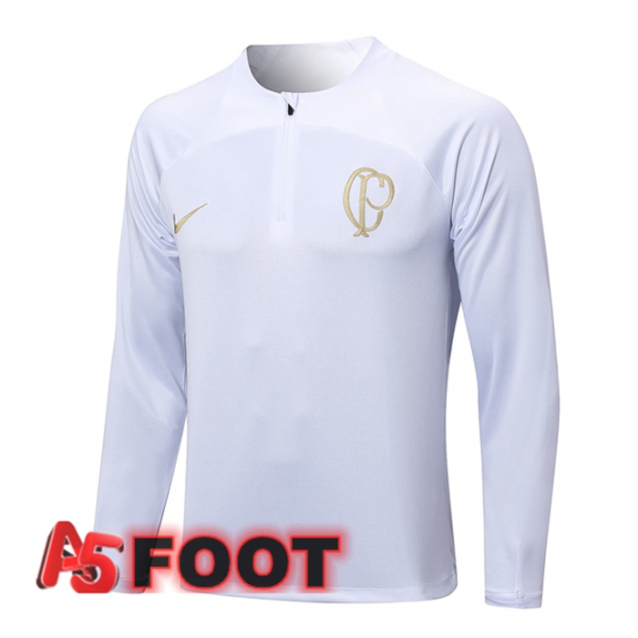 Training Sweatshirt Corinthians Blanc 2023/2024