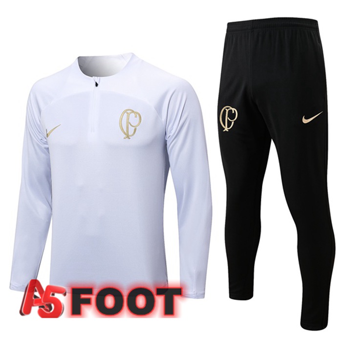 Ensemble Survetement de Foot Corinthians Blanc 2023/2024