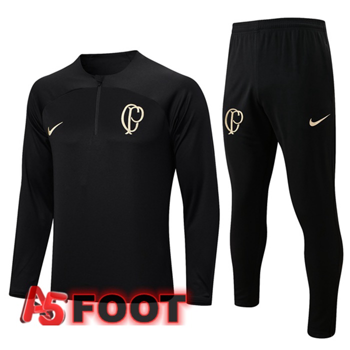 Ensemble Survetement de Foot Corinthians Noir 2023/2024