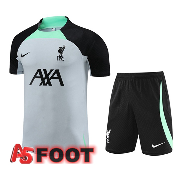 Training T-Shirts FC Liverpool + Shorts Gris 2023/2024