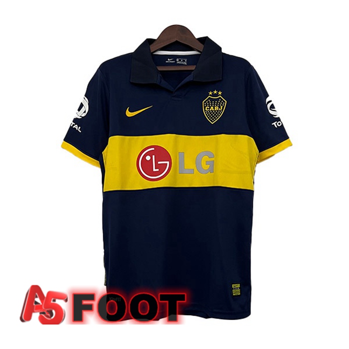 Maillot De Foot Boca Juniors Retro Domicile Noir Jaune 2009-2010