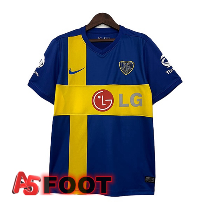Maillot De Foot Boca Juniors Retro édition spéciale Bleu Jaune 2009-2010