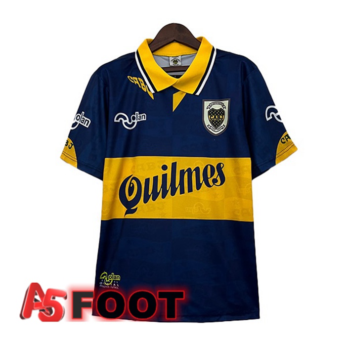 Maillot De Foot Boca Juniors Retro Domicile Bleu Jaune 1995-1997