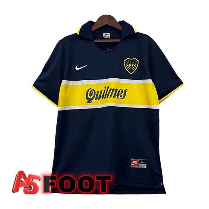 Maillot De Foot Boca Juniors Retro Domicile Noir Jaune 1996-1997