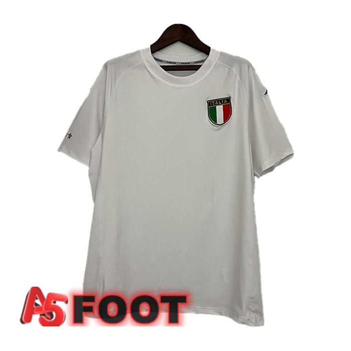 Maillot De Foot Italie Retro Exterieur Blanc 2000